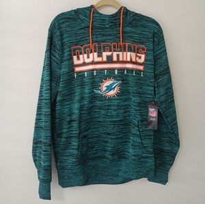 Miami Dolphins NFL Team Apparel Hoodie Pullover Sweatshirt